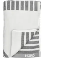 NJRD Stripes badhanddoek 100x150 cm Grijs