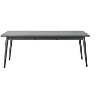 NJRD VIOR eettafel 90x200 cm Zwart gelakt eiken