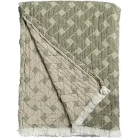 Almedahls Korg plaid 170x120 cm Groen-beige