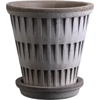 Bergs Potter Pantheon raw bloempot Grey, Ø21 cm