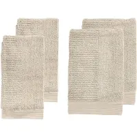 Zone Denmark Handdoekenset Towels Classic Sand (Set van 4)