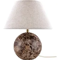Globen Lighting Castello 35 tafellamp Bruine marmer