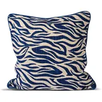 By On Anima kussen M 50x50 cm Zebra-blauw
