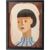 Bloomingville Amanda illustratie met lijst 32x42 cm Bruin