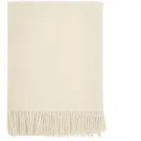 Scandi Living Sandstone wollen plaid 130x180 cm Creme