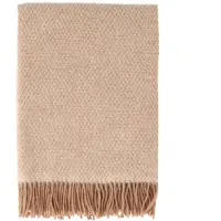 Scandi Living Sandstone wollen plaid 130x180 cm Mocca