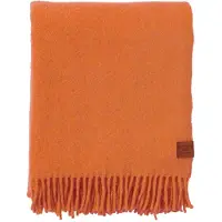 Klippan Yllefabrik True wollen plaid 130x200 cm Oranje