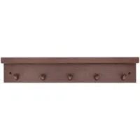 Scandi Living Alley knopplist met plank Bordeaux