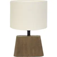 Light & Living Tafellamp kardan/livigno hout/ Ø20x29cm