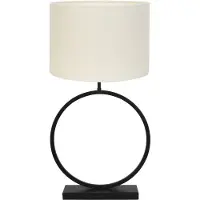 Light & Living Tafellamp liva/livigno zwart/ Ø40x78,5cm