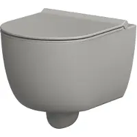 Xenz Gio randloos toilet 52cm met vortexspoeling grijs mat