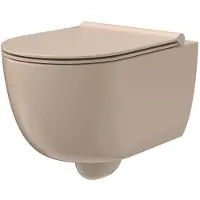 Xenz Gio randloos toilet 52cm met vortexspoeling zand mat