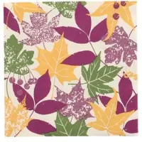 Papstar 10x 20 Servetten 3-laags 1/4 vouw 33 cm x 33 cm Autumn Leaves