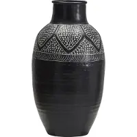 House Doctor Bloss vaas 38 cm Zwart