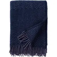 Klippan Yllefabrik Zigzag wollen plaid 130x200 cm Heather