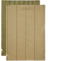 Ferm Living Theedoek Ito Seaweed/Flax (Set van 2) - 70 x 50 cm