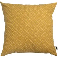 Almedahls Prickruta kussenhoes 47x47 cm Oker
