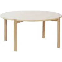 1898 Anton salontafel Ø90 cm Witgepigmenteerd eikenhout