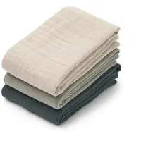 Liewood Lewis muslin hydrofiele doek 3-delig 65x65 cm Dove blue mix