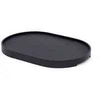 Bosign CurveLine Serveerschaal anti-slip 39x26 cm Zwart wilgenhout