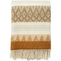 Klippan Yllefabrik Freja wollen plaid Amber