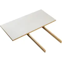 FDB Møbler C35S inlegblad 95x45 cm Light grey linoleum-oak nature waterbased laquer
