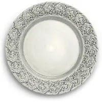 Mateus Lace bord, 25 cm Grijs