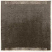 Audo Copenhagen Duomo Len Vloerkleed 270x270 Cm - Wollen vloerkleden Wol Marble Grey - 71004-000417