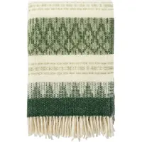 Klippan Yllefabrik Freja wollen plaid Wood