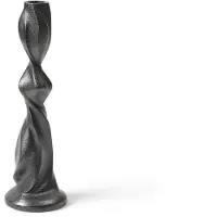 Ferm Living Gale kandelaar 25 cm Blackened Aluminium