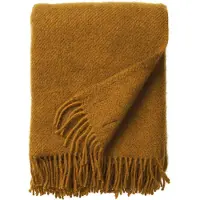 Klippan Yllefabrik Gotland wollen plaid 130x200 cm Brown