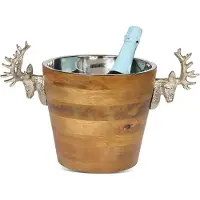 Culinary Concepts Huntsman wijnkoeler hert mangohout 20 cm