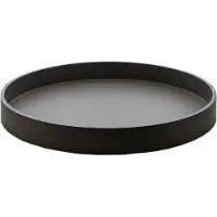 Mojoo Matt gelakt decoratief dienblad Ø30x4 cm Black