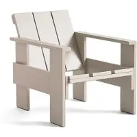 HAY Crate lounge stoel gelakt sparrenhout London fog