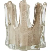 Olsson & Jensen Helix waxinelichtjeshouder Ø14 cm Taupe