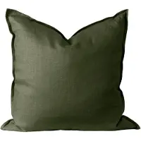 Scandi Living Calm kussenhoes linnen 50x50 cm Forest Green