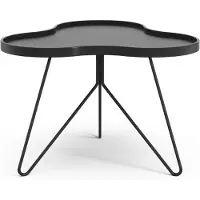 Swedese Flower mono tafel 62 x 66cm H45 cm Es zwart glanzend