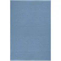 Scandi Living Mellow kunststof vloerkleed blauw 150x220cm