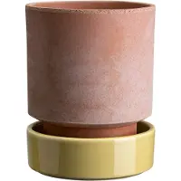 Bergs Potter Hoff pot Ø18 cm, Raw Rosa-Pale Yellow