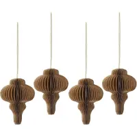 Scandi Living Spira kerstballen 4-pack Natural