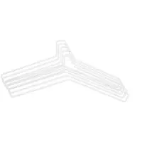 Scandi Living Edge hanger 5-pack White