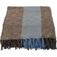 House Doctor Ponra plaid bruin/lichtblauw - 900000610