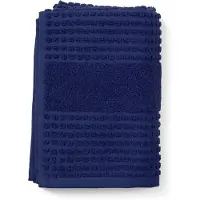 Juna Check Handdoek 50x100 Cm Marineblauw - Handdoeken & badhanddoeken Biologisch Katoen Navy - 615082