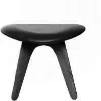 Tom Dixon Slab Poef Black Black Leather
