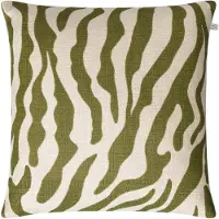 Chhatwal & Jonsson Zebra kussenhoes, 50x50 cm Cactus green