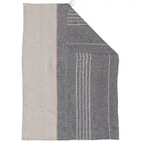 ERNST Theedoek 50x70 Cm Grijs/natuur - Keukenhanddoeken Katoen Grey - 117564