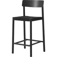 &tradition Betty TK12 Barstoel Black | Black webbing
