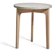 Mavis Höllviken bijzettafel kalksteen, witgepigmenteerd eikenbeen