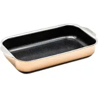 Haws Santo braadslee ovenschaal hybrid coating roségoud 32x18 cm