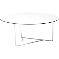 SMD Design Tellus salontafel wit, wit onderstel, h41 d100